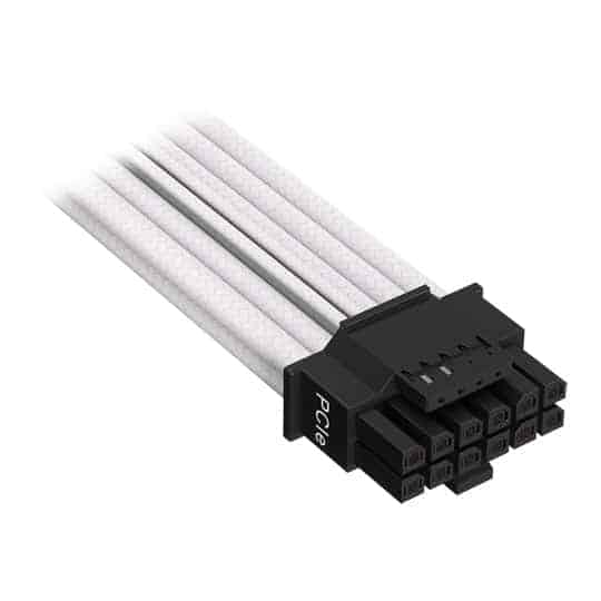 (image for) Corsair Premium White Individually Sleeved 12+4-Pin Type-5 PSU Cable